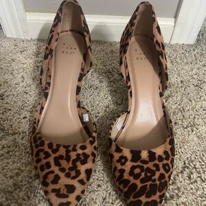 A New Day Brown Leopard Print Heels